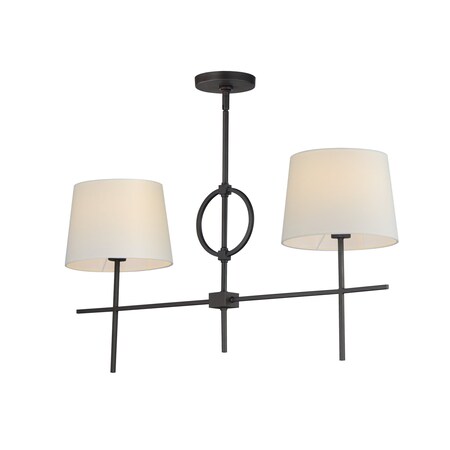 Maxim Lighting Paoli 2-Light Pendant, Charcoal Bronze 27722OFCHL